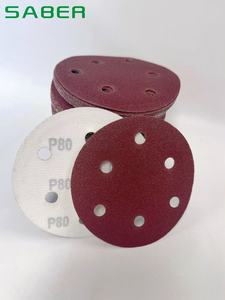 مصنع الجملة 5 بوصة 0/6/8 ثقوب الألومنيوم هوك وحلقة الصنفرة لطلاء الخشب والمعادن - Product Image 5