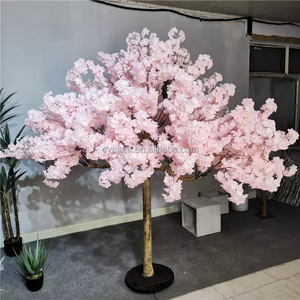 Décoration de mariage de jardin <span class=keywords><strong>Petit</strong></span> bonsaï artificiel en plastique Arbre à fleurs de <span class=keywords><strong>cerisier</strong></span> japonais - Product Image 3