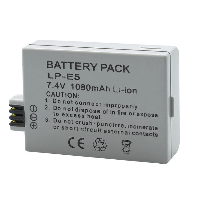 YEAH LP E5 LPE5 LP-E5 Battery Pack for Canon EOS 450D 500D 1000D EOS Kiss Digital X2 X3 F EOS Rebel XSi T1i XS Camera