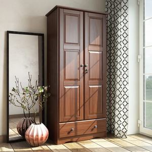 Armoire de style classique personnalisée de haute qualité, couleur noyer, design shaker, armoire en bois massif, <span class=keywords><strong>petite</strong></span> armoire de rangement pour <span class=keywords><strong>chambre</strong></span> à coucher - Product Image 3
