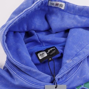 Sweat à capuche pour homme de marque, 100% coton de haute qualité, pull vintage personnalisé, streetwear lourd, broderie 3D, col à capuche - Product Image 3