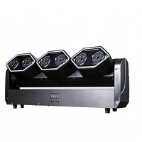 FEIYUEYUE Barre laser de scène à tête mobile, Rotation 6 Yeux, Laser RGB, 6x500MW LED RGB, Contrôle DMX-512, Refroidissement par ventilateur, pour Événements