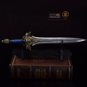 Warcraft 30cm arma grande Lane Kingdom espada Metal espada acero modelo artesanía cabeza de león espada Frostmourne Ash - Product Image 5