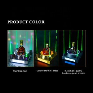 Présentoir LED Lumineux en Acier Inoxydable pour Bouteilles de <span class=keywords><strong>Champagne</strong></span>, Whisky et Vin – Présentoir VIP pour Bouteilles - Product Image 5