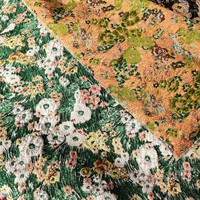 Tissu floral de style peinture à l'huile de style encre rurale en gros pour vêtements pour femmes robes jacquard shorts sacs tissus