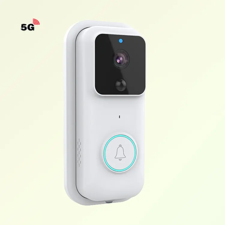 स्मार्ट वाईफ़ाई अंगूठी Tuya स्मार्ट घंटी निविड़ अंधकार वायरलेस दरवाजे की घंटी निविड़ अंधकार Dingdong 5G वीडियो घंटी 1080P वायरलेस घंटी