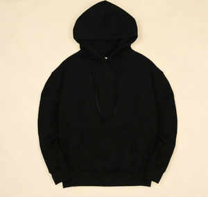 Sweat à capuche en coton épais tricoté 3 couches, chaud pour l'hiver, avec poche kangourou, style streetwear coréen - Product Image 1