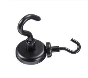 <span class=keywords><strong>Crochet</strong></span> de suspension magnétique en acier <span class=keywords><strong>noir</strong></span>, métal lourd, crochets muraux magnétiques puissants, outils d'organisation à l'intérieur - Product Image 3