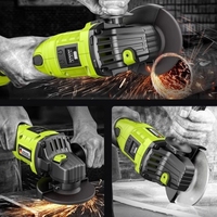 Meuleuse d'angle haute puissance sans fil 20V avec design ergonomique pour la décoration de la maison, le polissage et le déclenchement 2 batteries 1 chargeur