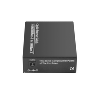 OEM定制 Inficomo RD-GE102 10/100/1000M 自适应双光纤 SC RJ45 2端口光纤以太网媒体转换器