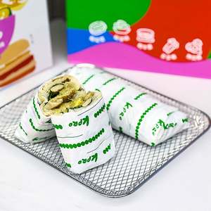 Customized Logo Biodegradable Chicken Roll Food <b>Wrapping</b> Fast Food Grease Proof <b>Paper</b> Single Side Bread Grease-Proof <b>Paper</b> - Product Image 4