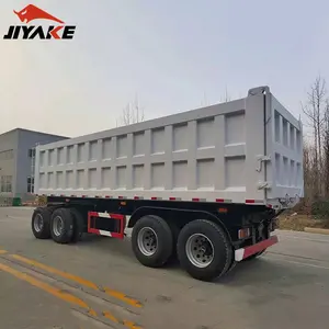 最优惠价格2/3车轴40吨实用侧壁拖车开放式栅栏卡车货运车半挂车平板半卡车拖车