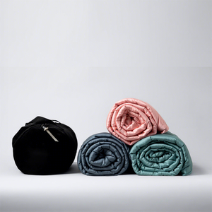 <span class=keywords><strong>Couverture</strong></span> <span class=keywords><strong>lestée</strong></span> rafraîchissante en fibre de bambou 150x200cm 125GSM, bleu paon, <span class=keywords><strong>couverture</strong></span> lourde d'été pour un sommeil profond - Product Image 2