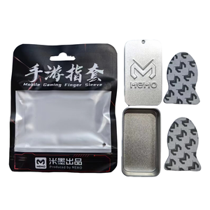 <span class=keywords><strong>MEMO</strong></span> Guanti in Fibra d'Argento di Alta Qualità e Sensibilità, Anti-sudore, per Dita e Pollici, per Giochi su Smartphone come PUBG - Product Image 3