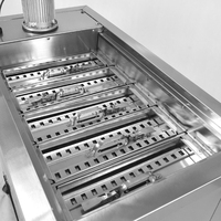 BPZ-05A Nuova Macchina per Ghiaccioli Stile Brasiliano con 5 Stampi, Produzione in 10-15 Minuti, Alta Potenza 2800W, per Gelato al Latte e Frutta, 110V/220V/380V, Garanzia 1 Anno