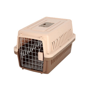 Outdoor Sportpet Design Airline Approved Wire Door Travel Carrier 58x38x35cm 4 Seasons Durable Portable <b>Plastic</b> <b>Dog</b> <b>Kennel</b> Pet - Product Image 1