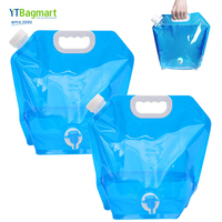 Sacs à eau pliables pliables d'extérieur pour voiture Container Camping Hiking Portable Survival Water Storage Bag