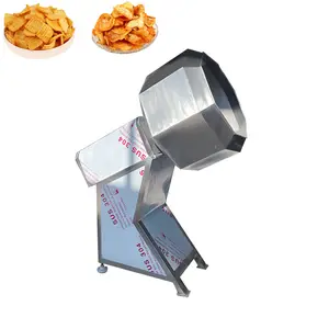 Spice Mixer Machinery Cashew Nut Pistachio Nuts and Chicken Popcorn Seasoning Flavouring Machine