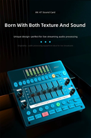 Tarjeta de Sonido, Interfaz de Audio, Compatibilidad Multiplataforma, Consola Mezcladora Digital BT, Entrada de Micrófono Multicanal para Transmisión en Vivo, DJ