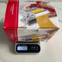 Machine à pâtes et à nouilles manuelle en acier inoxydable de type split, avec 7 vitesses réglables et design écologique