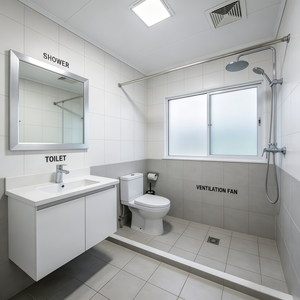 Plan de maison moderne sud-africaine 2 chambres avec salon, douche intérieure et toit caché design - Product Image 6