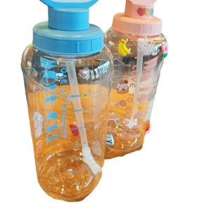 Plastic Sports Bottle 1.8L With Straw And Handle For Outdoor Exercise And Fitness - Product Image 5