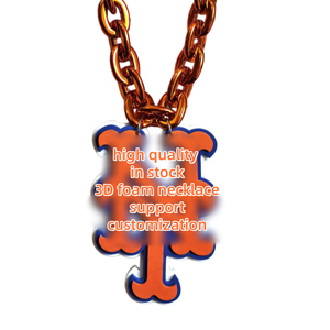 Collana con Logo delle 32 Squadre Sportive USA, Catena Grande 3D in Schiuma EVA, Gioielli alla Moda NFC <span class=keywords><strong>San</strong></span> Francisco 49ers - Product Image 5