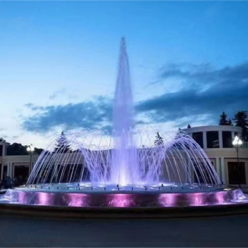 Customized Eco-Friendly Durable LED Lighting Music Fountain 1 Year Warranty for Outdoor Garden Stainless Steel 304 Manufactured