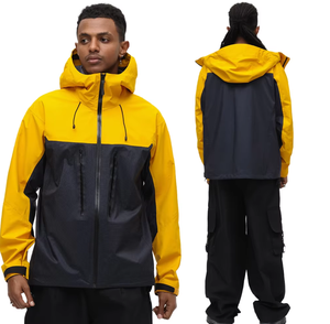 Veste coupe-vent imperméable de haute qualité, ultra-légère, à capuche, pour le sport de plein air, unisexe, avec fermeture éclair, coque rigide - Product Image 1