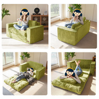 Modernes Quadratisches Modulares Dreisitzer-Stoffsofa Umweltfreundliches Ecksofa-Set Vakuumkomprimiert Einfacher Versand Wohnzimmer