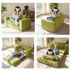 Juego de Sofás Cama Modulares Cuadrados Modernos de Tres Plazas, de Esponja Ecológica, Comprimidos al Vacío para un Fácil Transporte, Muebles para Sala de Estar - Product Image 3