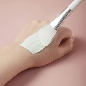 Pinceau plat en silicone LINK RAINBOW pour masque facial, spa, salon, soin de la peau, cosmétique, avec manche en plastique - Product Image 3