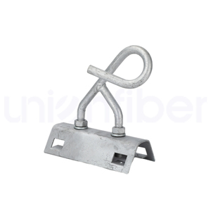 Support de fixation en fer galvanisé à chaud avec crochet et vis pour suspension de câble à fibre optique <span class=keywords><strong>a</strong></span>érien, fixation sur poteau pour raccords ADSS - Product Image 5