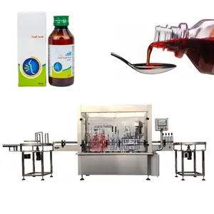 100ml 200ml Automatic Oral Liquid Filling Machine Syrup Filler Glass and Plastic Bottle Filling and Capping Machine