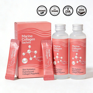 Sobres de Colágeno Marino Orgánico, Derivado Natural del Pescado, Mezclas Personalizadas, Servicio de Marca Privada OEM ODM, Certificado HACCP ISO GMP NSF - Product Image 1