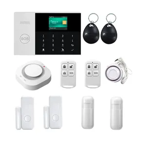 4G/3G/2G GSM nhà thông minh an ninh báo động Kit với còi báo động, PIR cảm biến chuyển động, điều khiển từ xa, cửa sổ/Cảm biến cửa