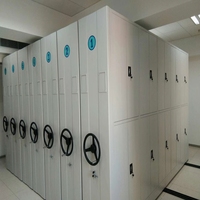 Étagère compacte mobile manuelle sur mesure en acier, compacteur de fichiers haute densité, rayonnage de stockage dense pour archives de bureau gouvernemental