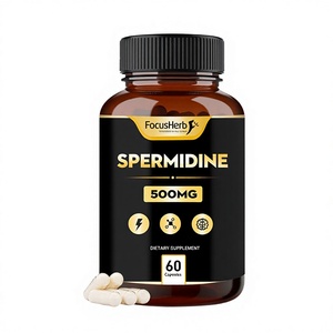 Suplementos de Espermidina Orgánica de Grado Alimenticio FocusHerb con Extracto de Germen de Trigo, Cápsulas de Espermidina al 1%, Vida Útil de 24 Meses - Product Image 1