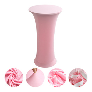 Modernes Elastisches Cocktail-Bar-Theken-Set Hotel-Hochzeitsdekoration Einfarbige Tischdecke mit Rundem Boden Bar-Abdeckung Staubdichter Tisch - Product Image 6