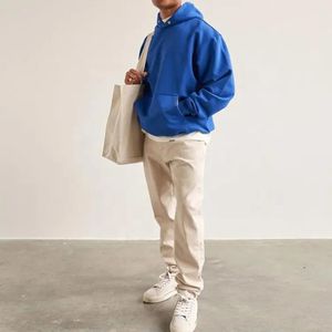 Sudadera con Capucha para Hombre, 100% Algodón Grueso, Logotipo Bordado Personalizado, 500 Gsm, Felpa Francesa, ODM al por Mayor, Sin Cordones, Talla Grande para Invierno - Product Image 3