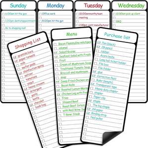 <span class=keywords><strong>Pizarra</strong></span> de Menú semanal de borrado en seco magnético personalizado 2024 para <span class=keywords><strong>nevera</strong></span> de cocina - Product Image 1