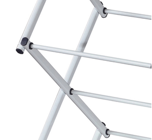 ราวแขวนเสื้อโค้ทเหล็กสีขาวสำหรับผู้หญิงราวแขวนเสื้อผ้าดีไซน์ใหม่ - Product Image 4