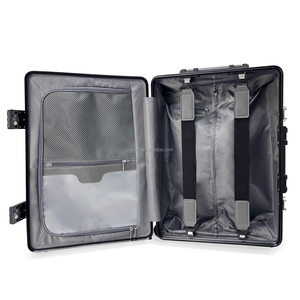 High Quality Modern <strong>Black</strong> Twill Carbon Fiber Spinner <strong>Suitcase</strong> 20'' 24'' Lightweight Waterproof Portable Durable Luxury Travel - Product Image 2