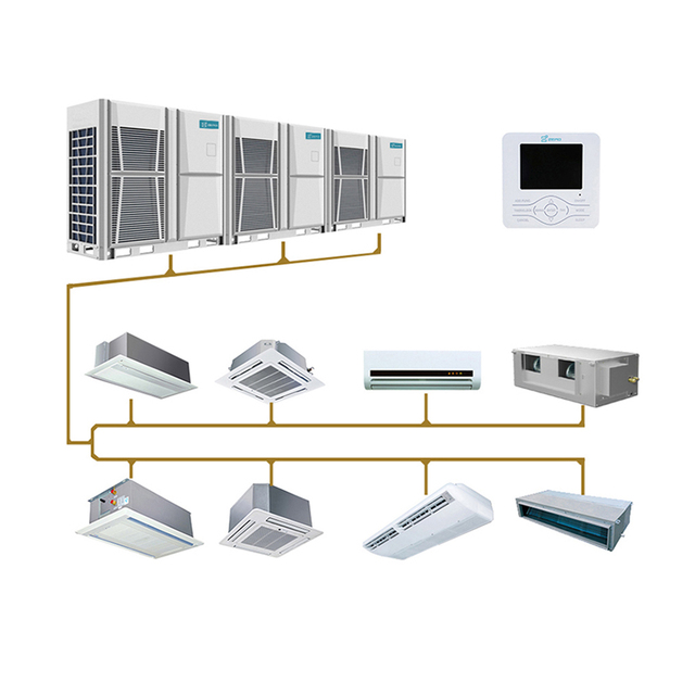 Commercial Ceiling Split Units Inverter VRV Central Air Conditioning Price Outdoor AC Concealed VRF System Air Conditioner
