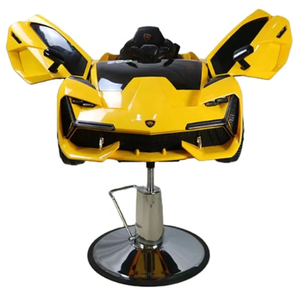 Pompe hydraulique jaune chaise de Salon de coiffure pour enfants équipement de coupe de cheveux chaises de barbier pour enfants enfants barbier chaise voiture - Product Image 2