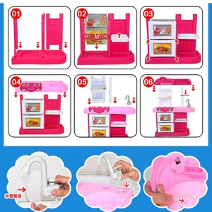 Nuevo Juego de Cocina de Simulación de Moda, Juego de Juguetes de Vajilla Multifuncional, Mesa de Cocina con Grifo y Rociador de Agua - Product Image 6