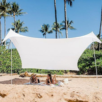 Auvent extérieur portable en Lycra, auvent pare-soleil élastique, tente de plage et de pelouse, adapté à toutes les saisons