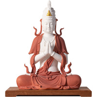 Statue de Bodhisattva Guanyin Avalokitevara en Porcelaine Blanche, Style Chinois Moderne, Décoration pour la Maison et le Bureau