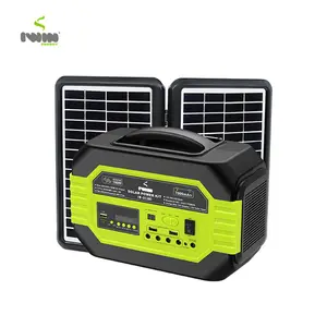 IWIN Generator daya tenaga surya portabel, AC 110V 220V 100W, stasiun tenaga surya berkemah luar ruangan untuk pengisian daya ponsel Laptop