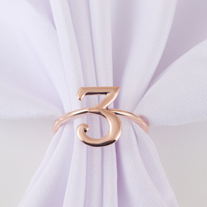 Nuevos servilleteros digitales Hotel banquete fiesta Mesa ajuste servilleta broche al por mayor - Product Image 5